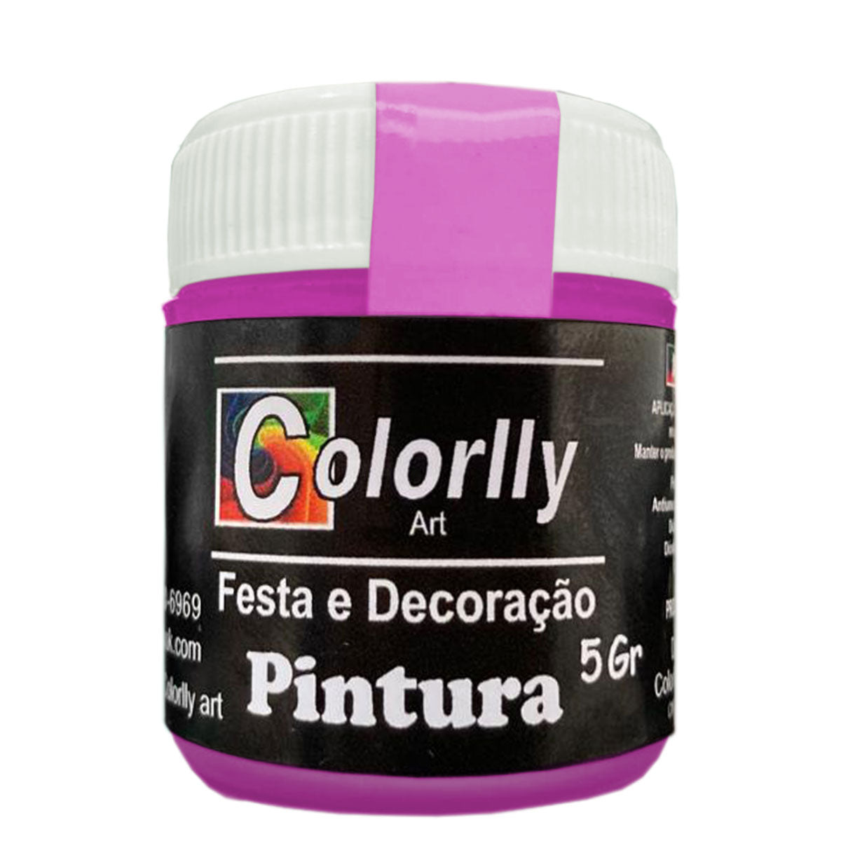 Pó para decoração - Pintura Pink 5g - Colorlly