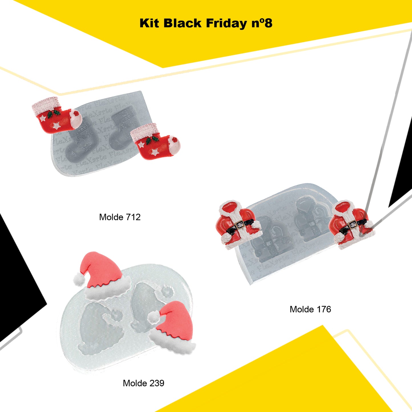 kit 8 - Black Friday de Moldes (712 + 176 + 239)