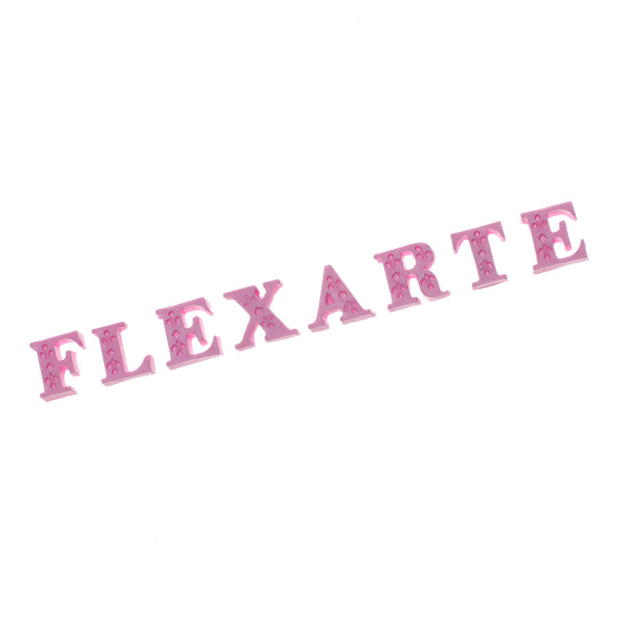 Molde de Silicone 617 - Alfabeto Detalhado Pequeno