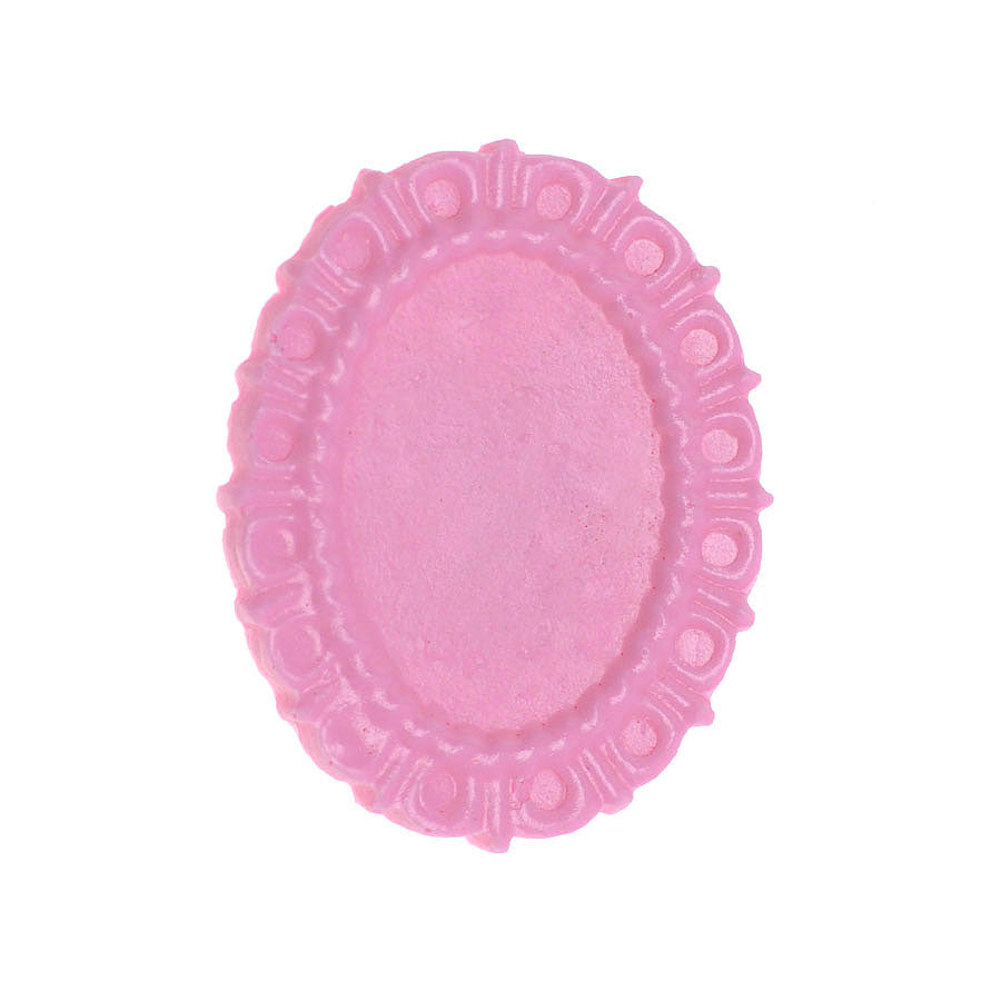 Molde de Silicone 342 - Moldura Oval Pq - 1