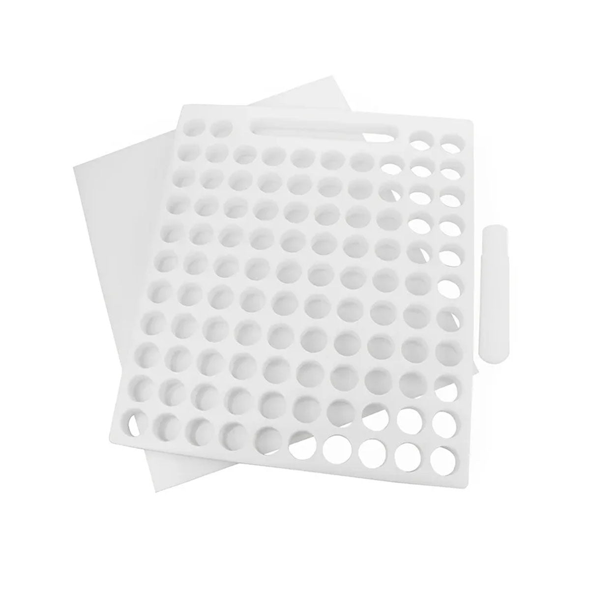 Placa Porcionadora De Doces E Brigadeiro - 2,0 X 30 X 35 Cm - (104 Furos - 13 Gramas)