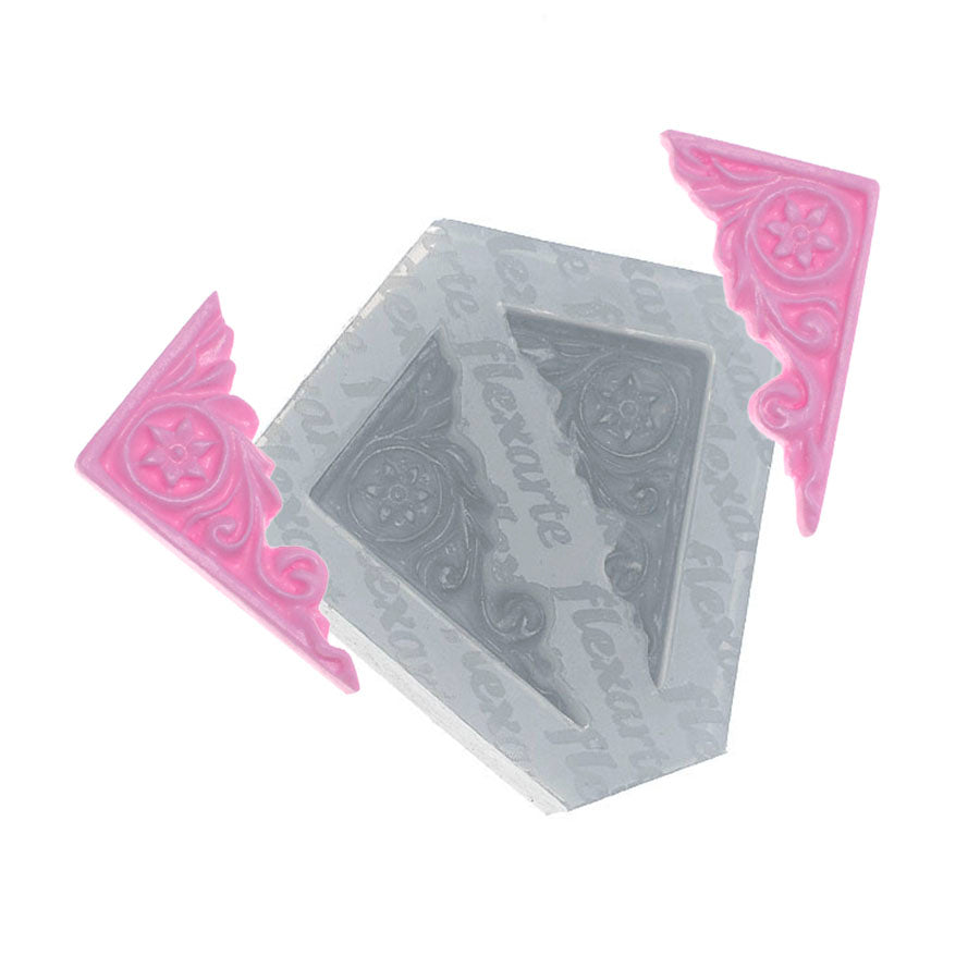 Molde de Silicone 433 - Par de Cantoneiras Pequenas RT Tartys