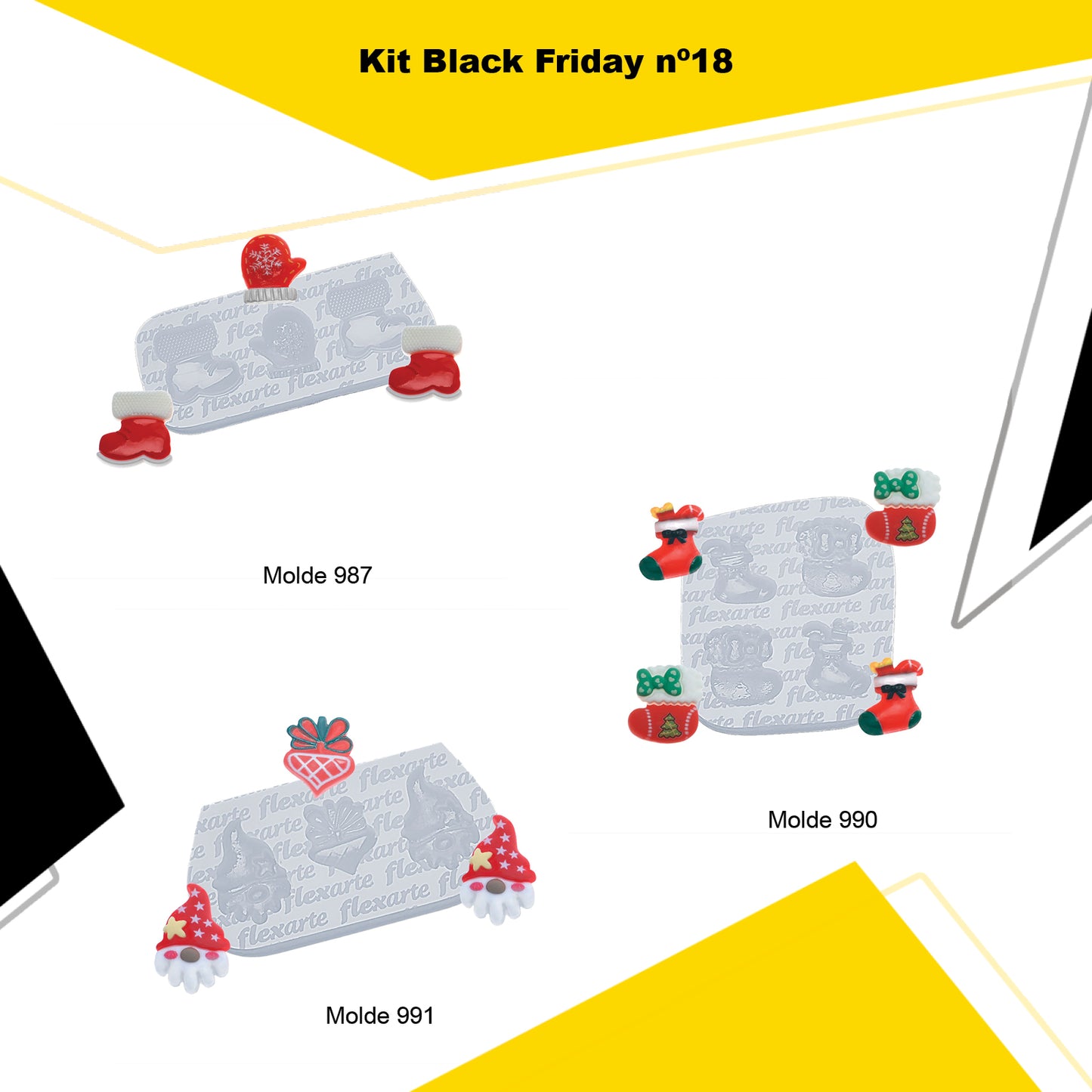 kit 18 - Black Friday de Moldes (987 + 990 + 991)