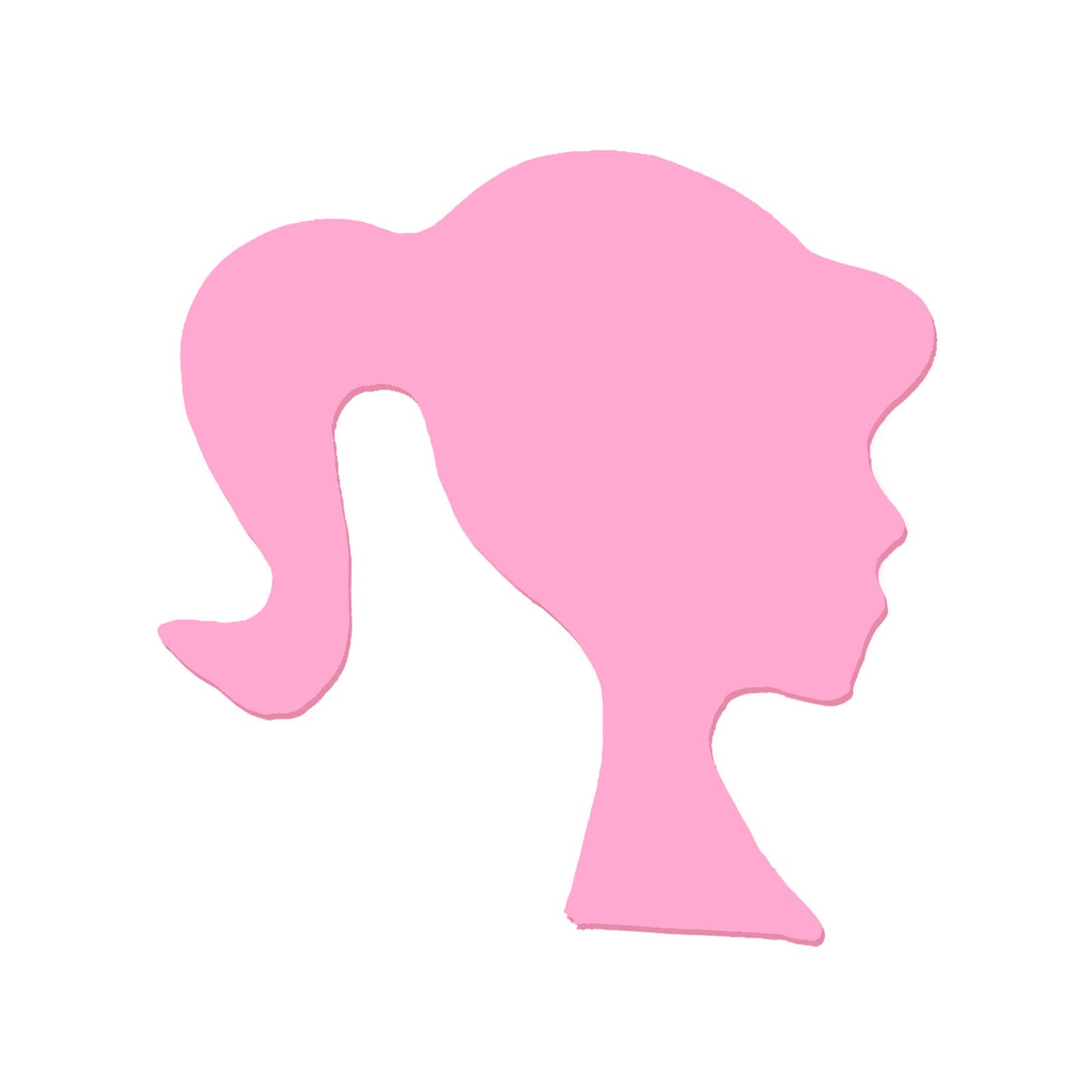 Molde de Silicone 894 - Silhueta Boneca Rosa 3,5cm