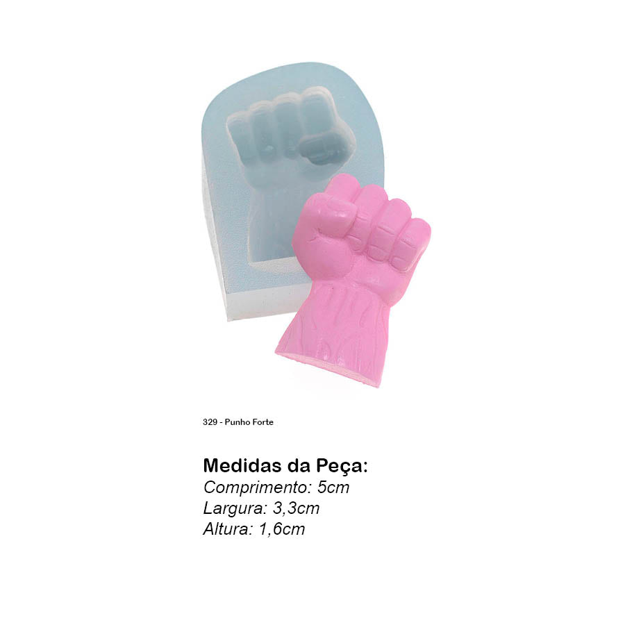 Molde de Silicone 329 - Punho Forte