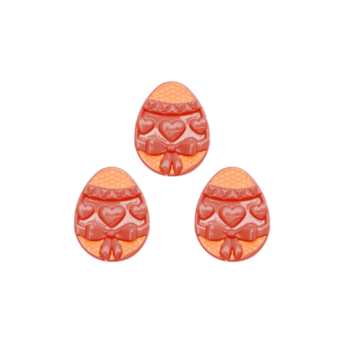 Molde de Silicone 927 - Trio de Ovos Silver de Páscoa