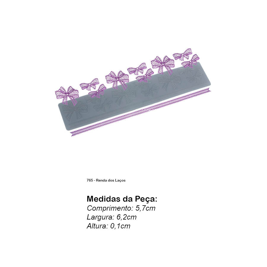 Molde de Silicone 765 - Renda dos Laços