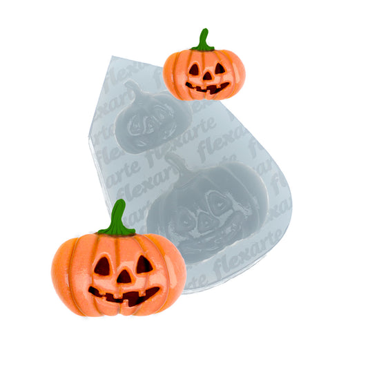 Molde de  Silicone 878 - Par de Abóboras de Halloween