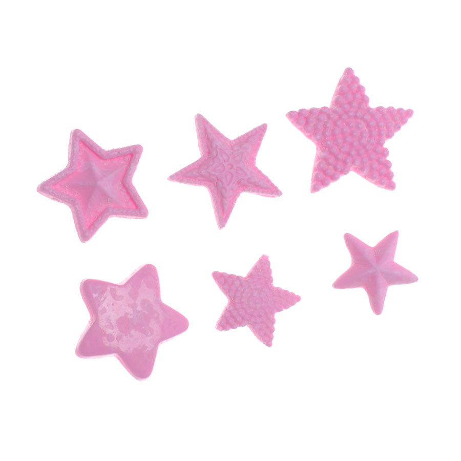 Molde de Silicone 720 - Sexteto de Estrelas Pequenas