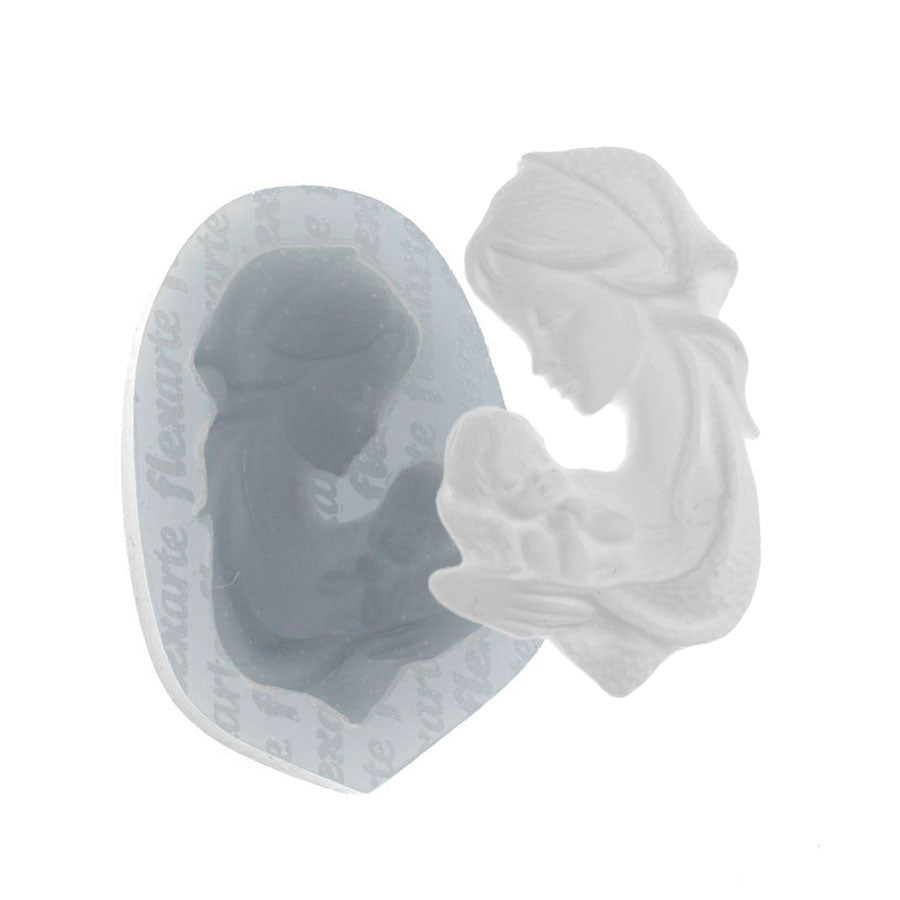 Molde de Silicone 742 - Madonna com Bebê