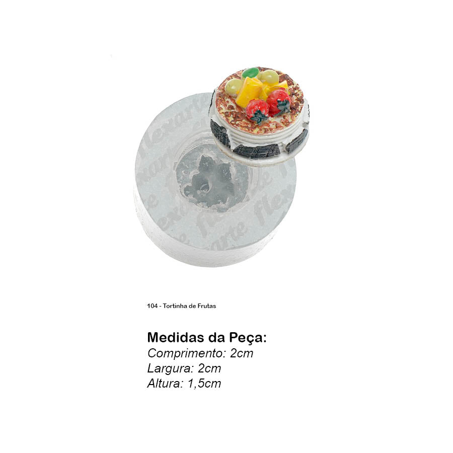 Molde de Silicone 104 - Tortinha de Frutas