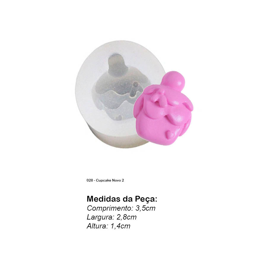Molde de Silicone 028 - Cupcake Novo 2