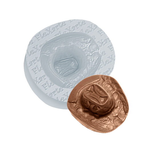 Moldes de Silicone 1002 - Chapéu Cowboy Médio 3cm - Flexarte