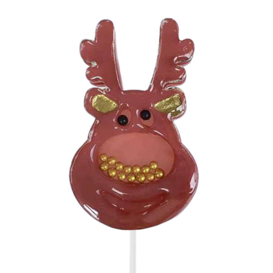 Molde de Silicone 636 - Pirulito Rena Natal Chocalho
