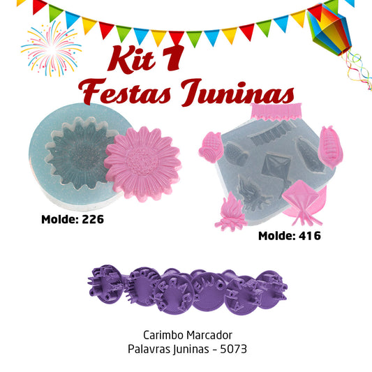 Kit 1 - Festas Juninas - Arraiá da Flexarte