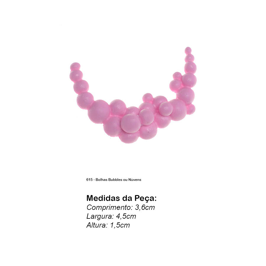 Molde de Silicone 615 - Bolhas Bubbles ou Núvens