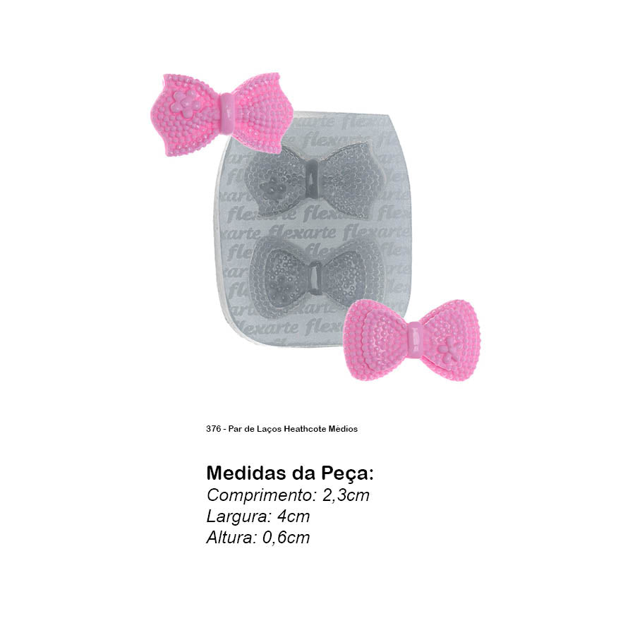 Molde de Silicone 376 - Par de Laços Heathcote Médios