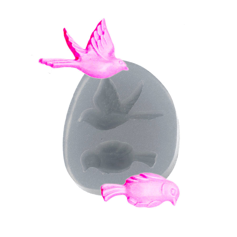 Molde de Silicone 203 - Passarinhos