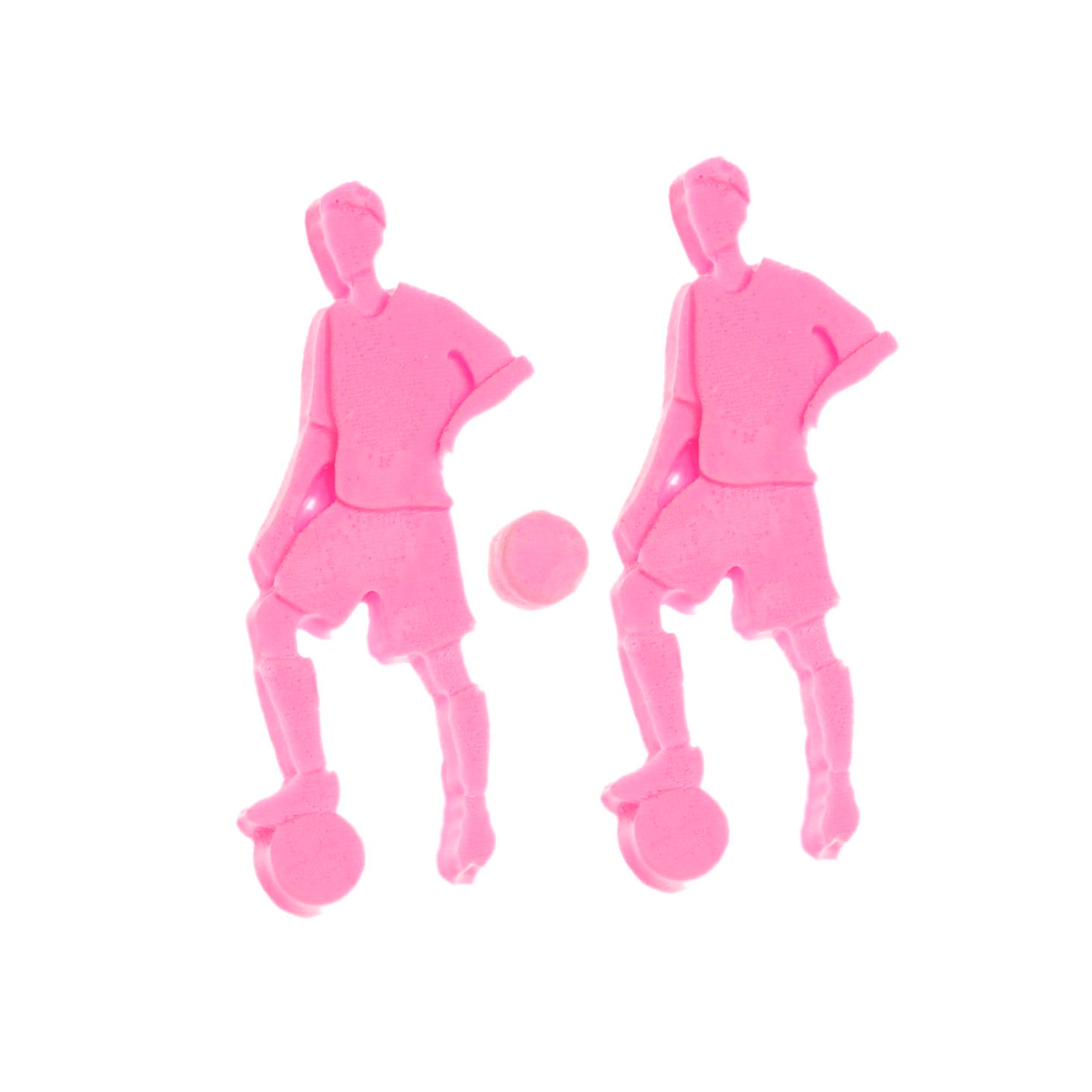 Molde de Silicone 1022 - Jogadores Futebol + Bola - Flexarte
