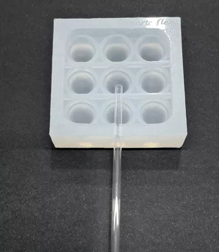 Kit C 2 Moldes Pirulitos Fidget 6cm Quadrado + Isomalt 150gr