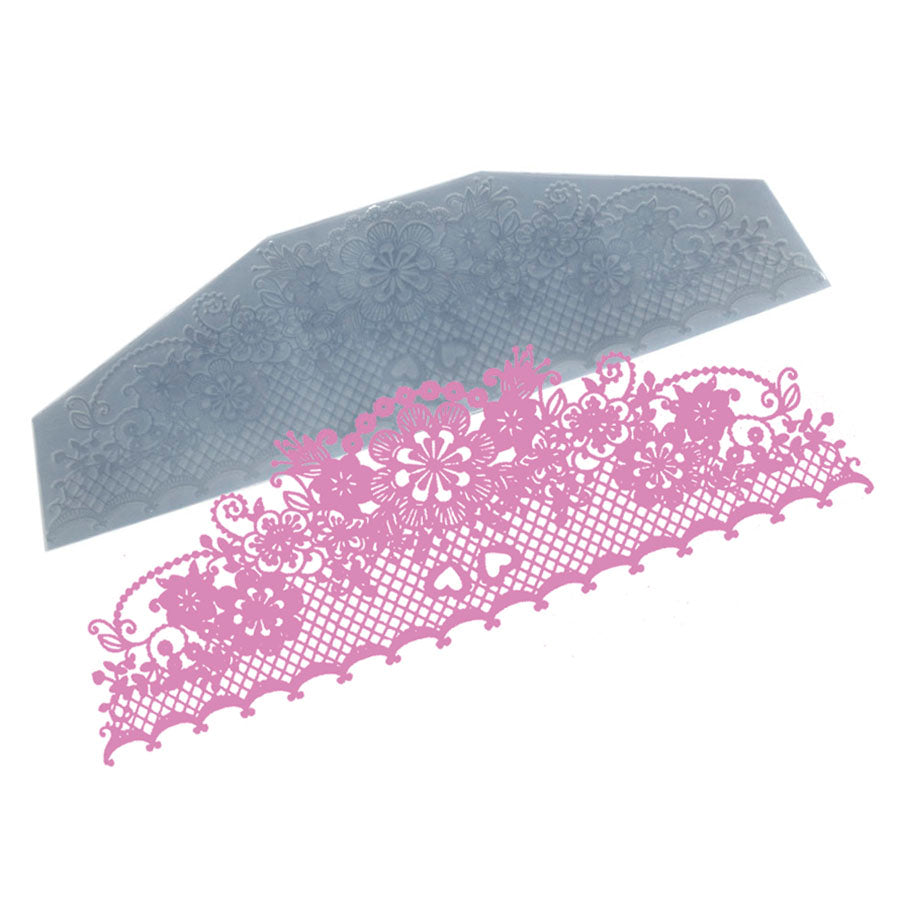 Molde de Silicone 681 - Renda Hosaina Trapz