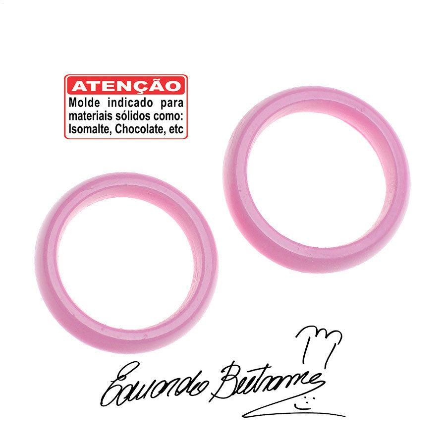 Molde de Silicone 069 - Par de Alianças - EB