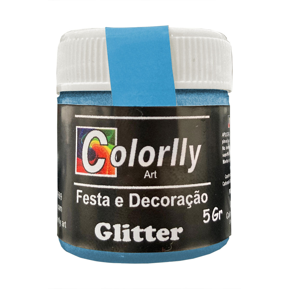 Pó para decoração - Glitter Turquesa 5g - Colorlly