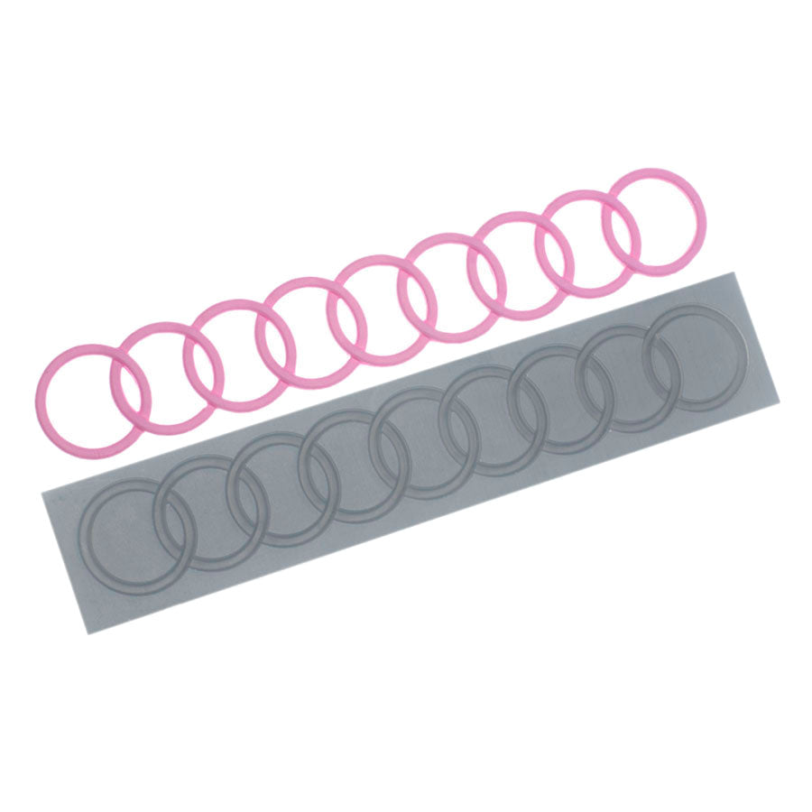 Molde de Silicone 753 - Renda de Argolas Pequena