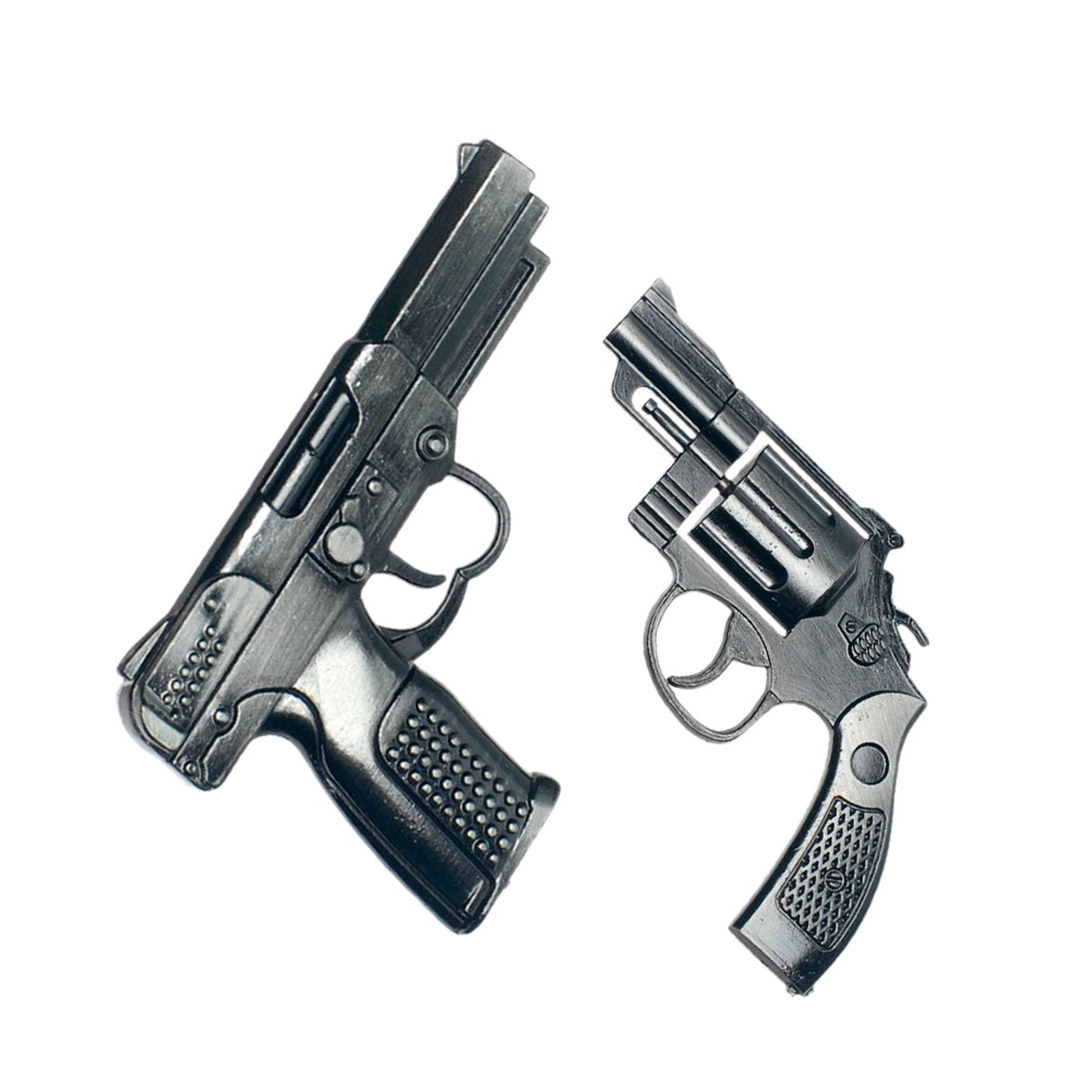 Molde de Silicone 854 - Pistola + Revólver - Armas 6 Cm