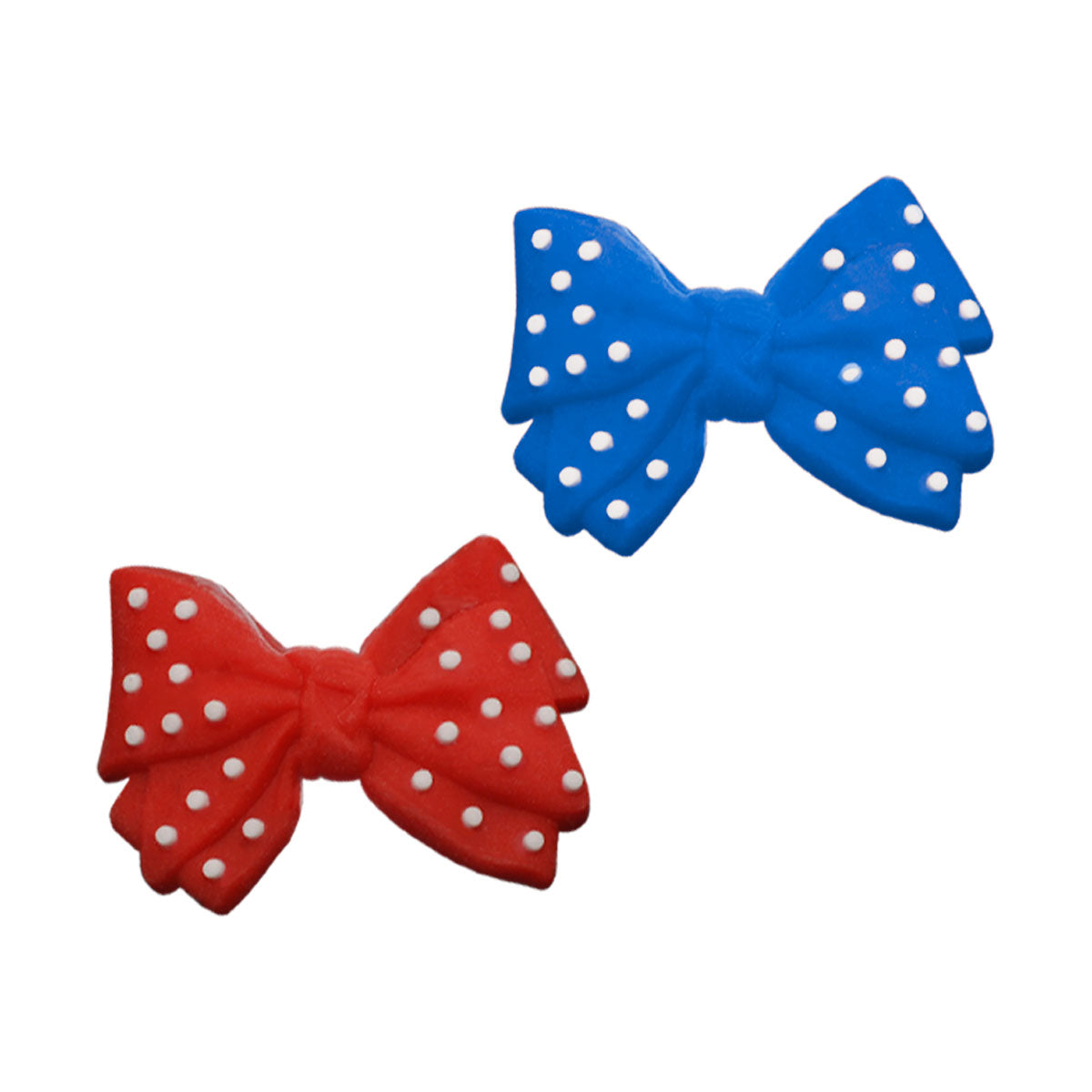 Molde de  Silicone 1007 - Par de Laços de Bolinhas 3cm
