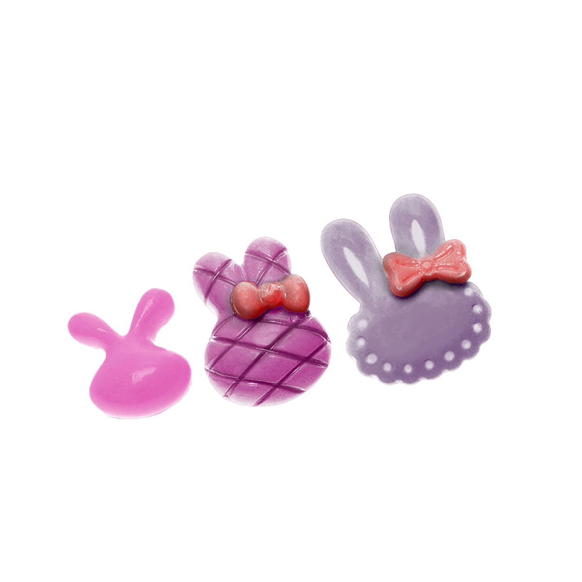 Molde de Silicone 646 - Trio de Orelhas de Coelho