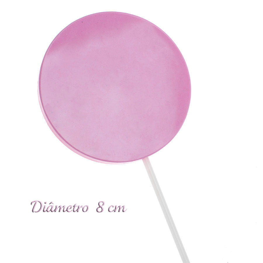 Molde de Silicone 157 - Pirulito Grande 8cm