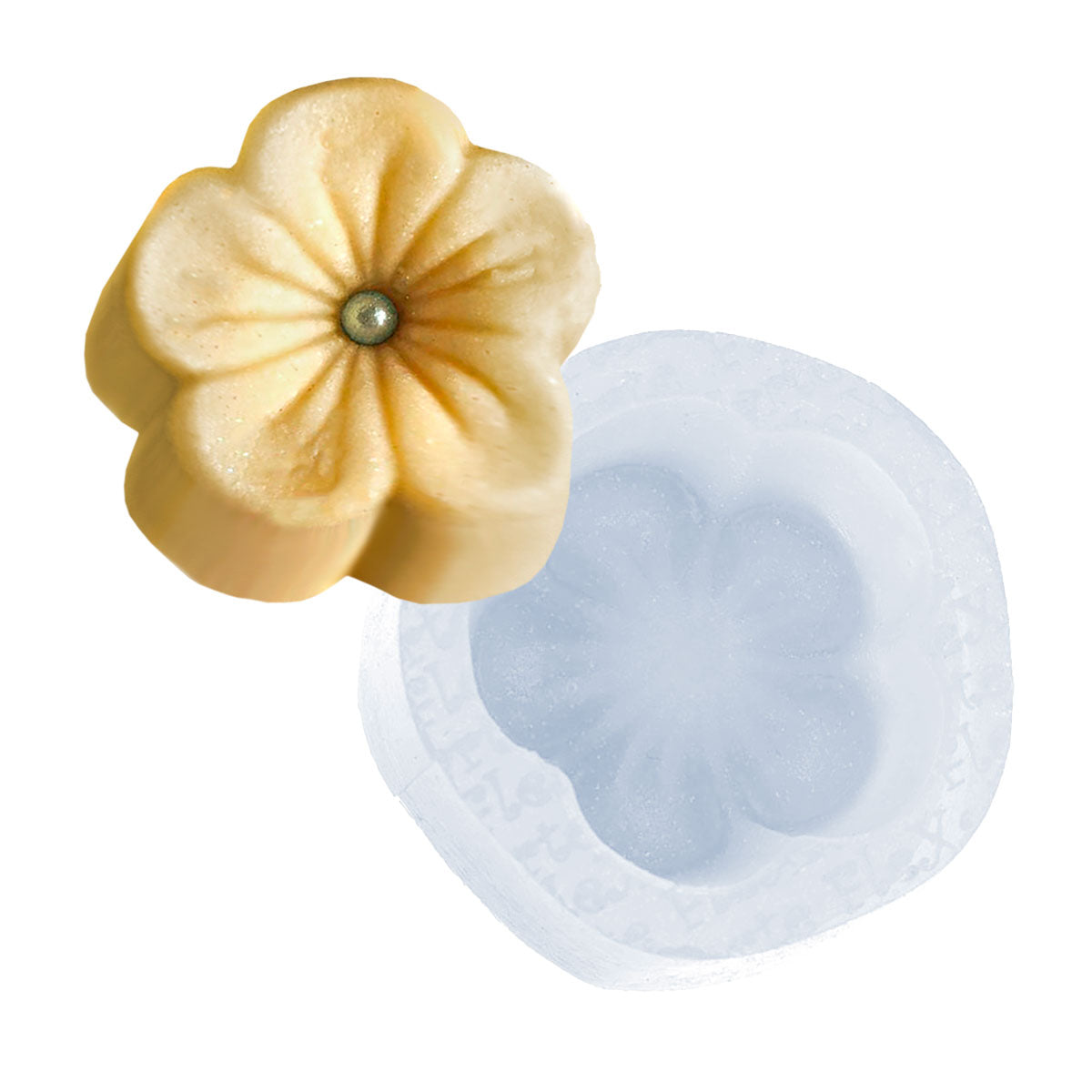 Molde de Silicone 089 - Flor de Pêssego Novo