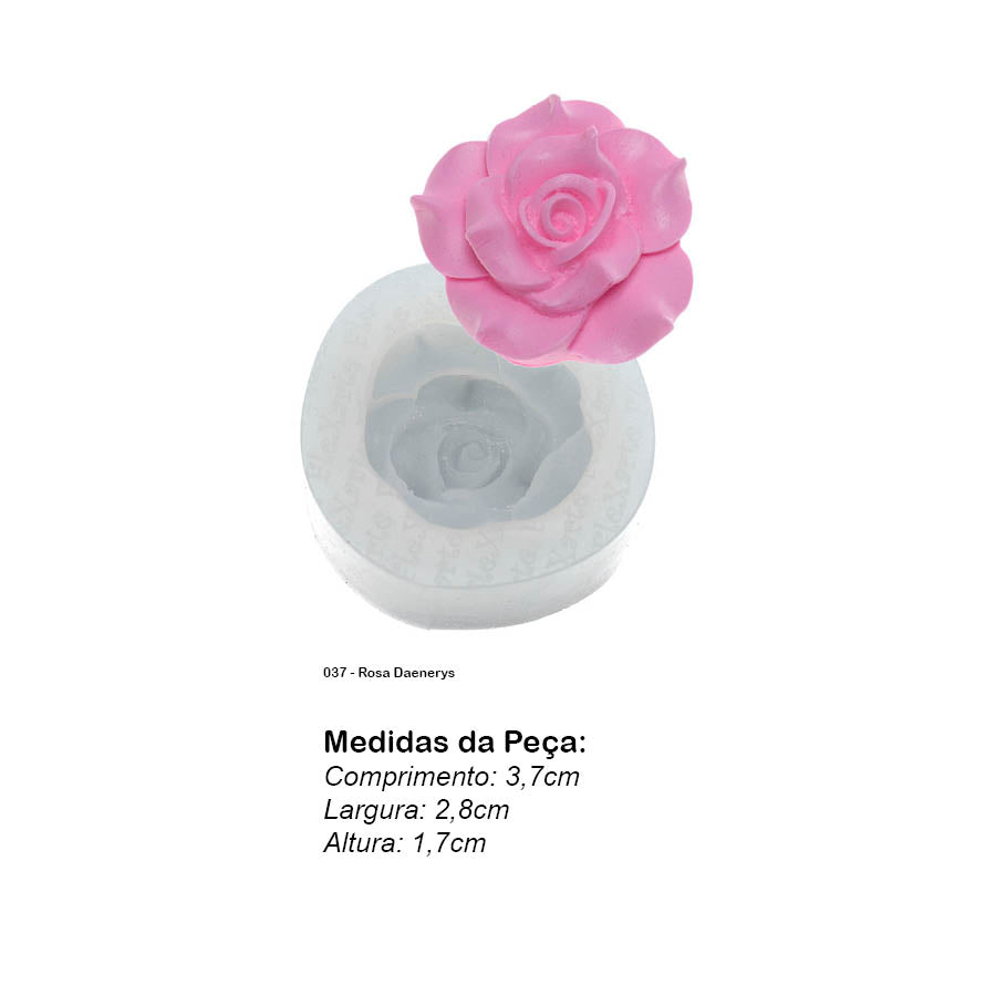Molde de Silicone 037 - Rosa Daenerys