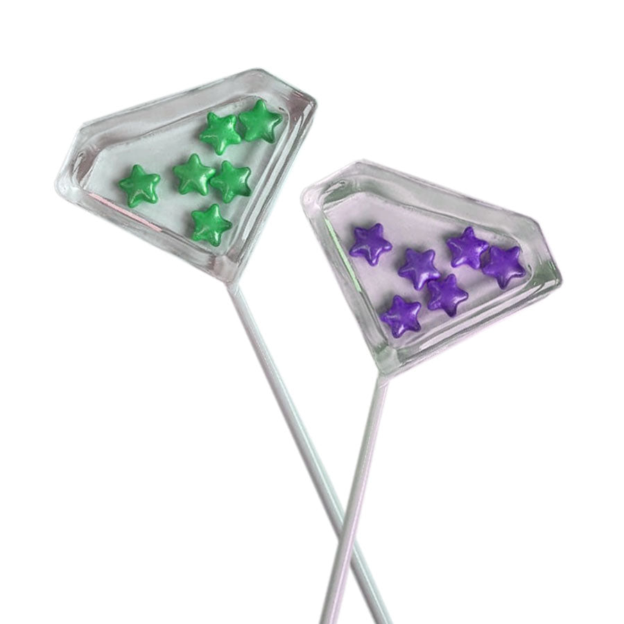 Molde de Silicone 585 - Pirulito Diamante Chocalho 7 Cm