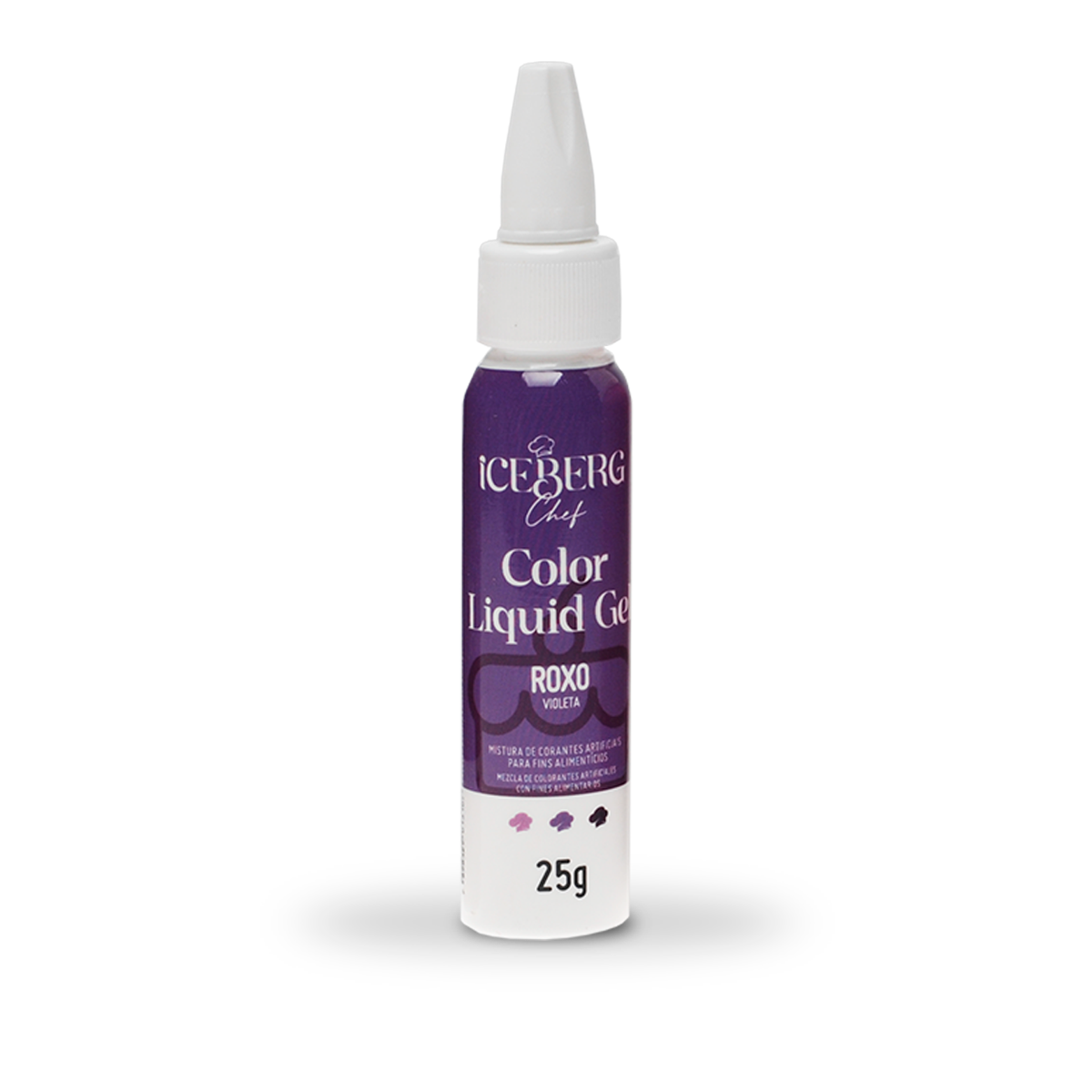 Corante Roxo Liquid Gel 25g Iceberg Chef Original