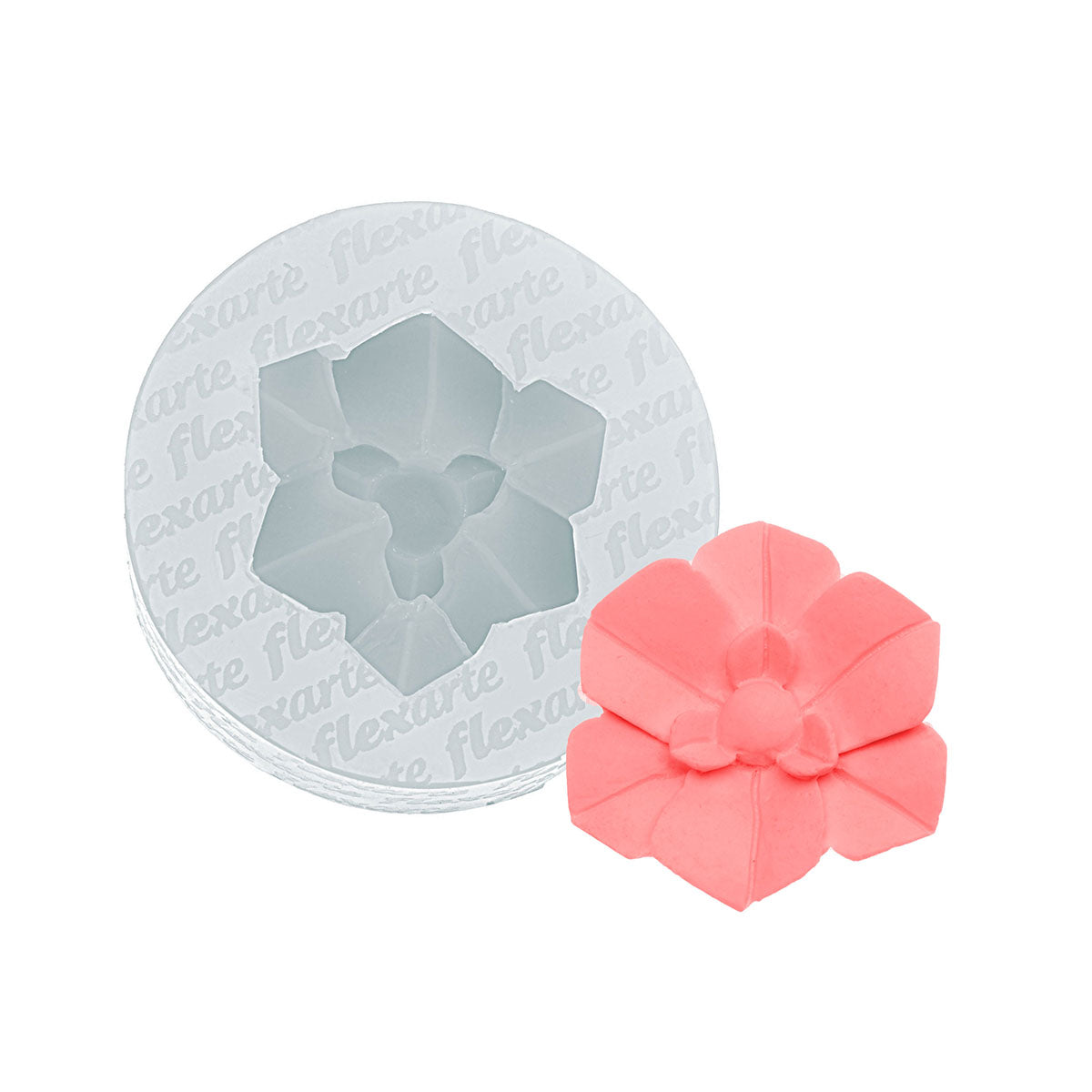 Molde de Silicone 954 - Flor Média de Orquídea