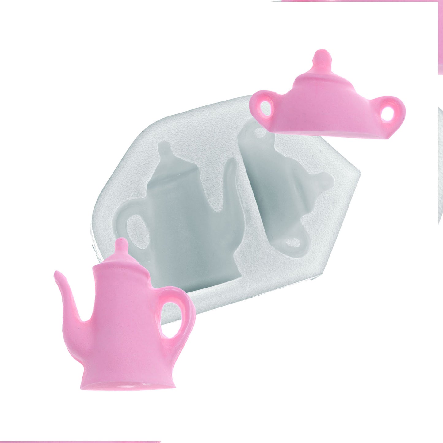 Molde de Silicone 896 - Bule Médio 3,5cm