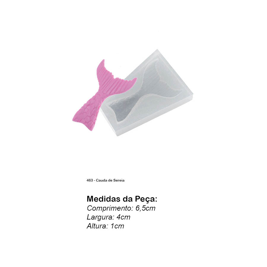 Molde de Silicone 463 - Cauda de Sereia