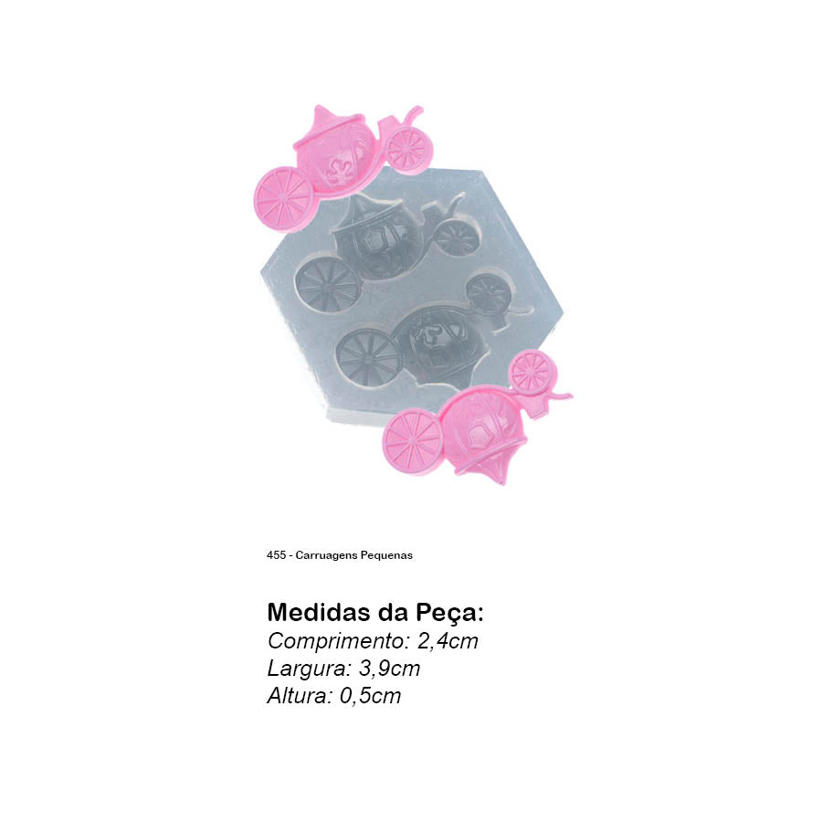 Molde de Silicone 455 - Carruagens Pequenas