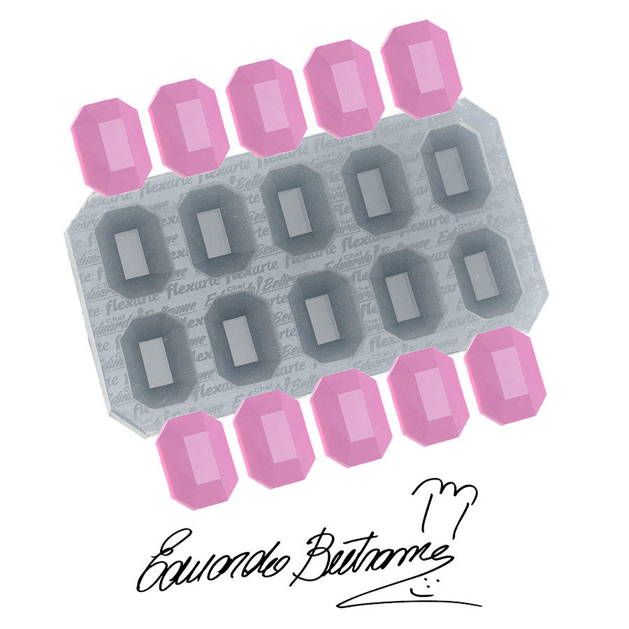 Molde de Silicone 600 - Jóia Pró - Retangular Leverger X10 - EB
