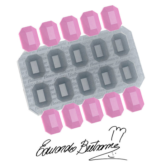 Molde de  Silicone 600 - Jóia Pró - Retangular Leverger X10 - EB