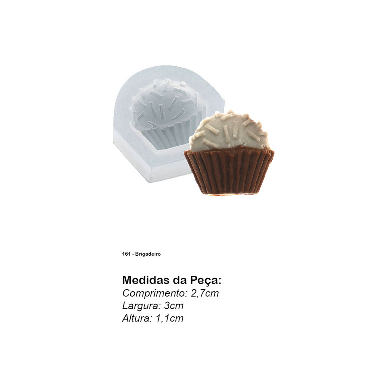 Molde de Silicone 161 - Brigadeiro