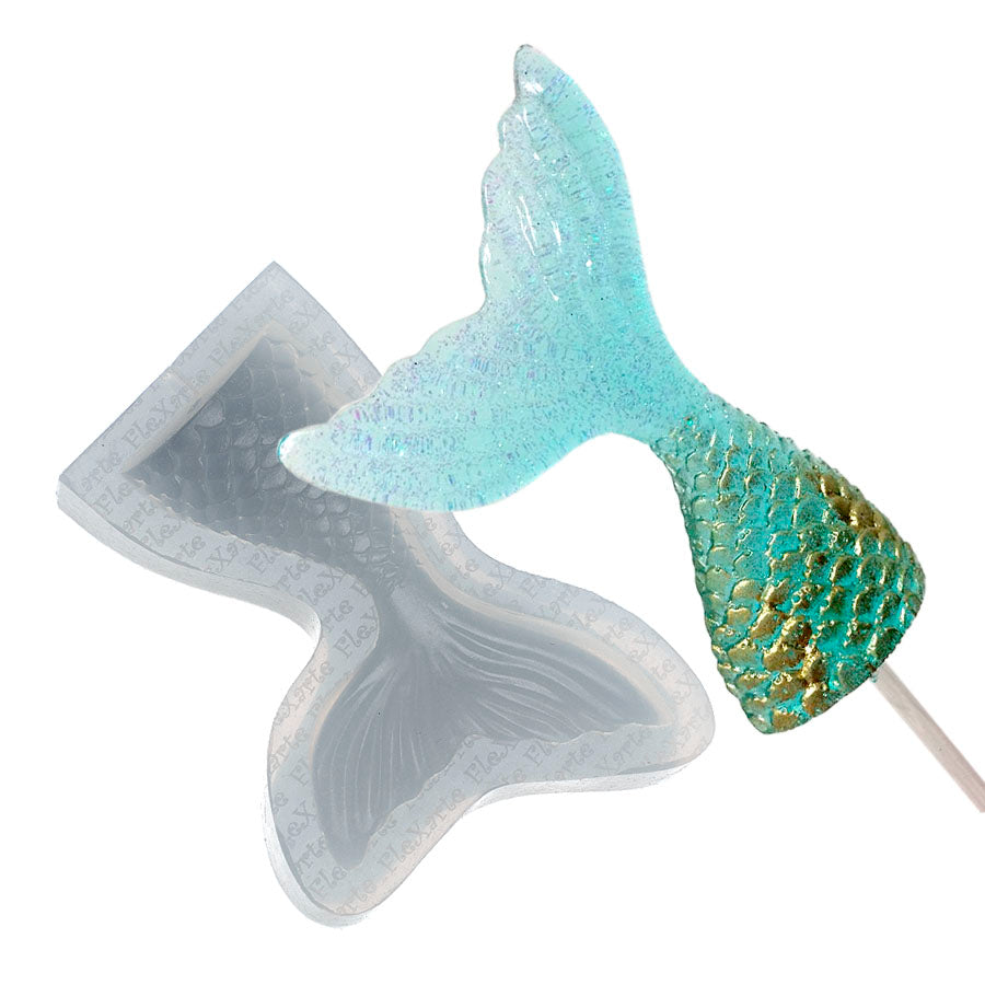 Molde de Silicone 166 - Pirulito Cauda de Sereia