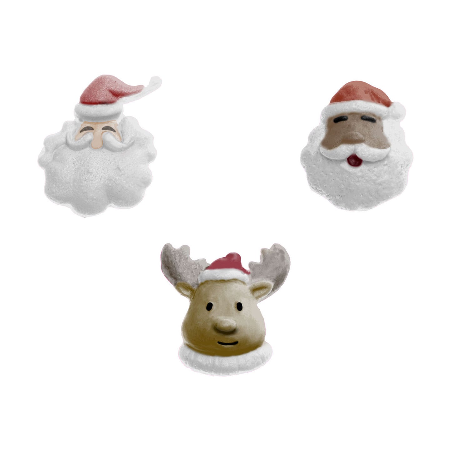 Molde de Silicone 233 - Trio de Natal 5