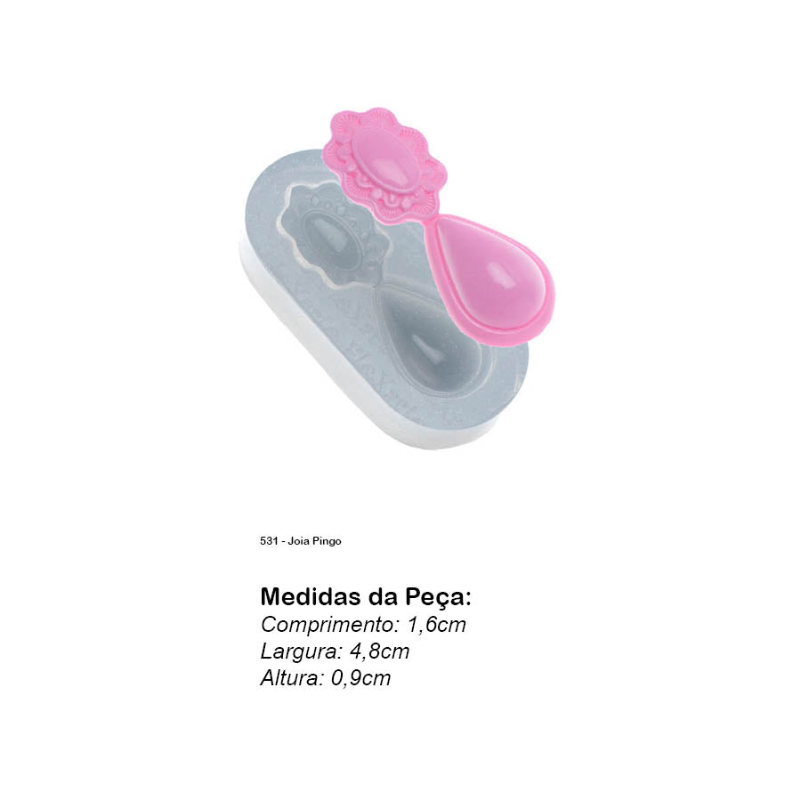 Molde de Silicone 531 - Joia Pingo
