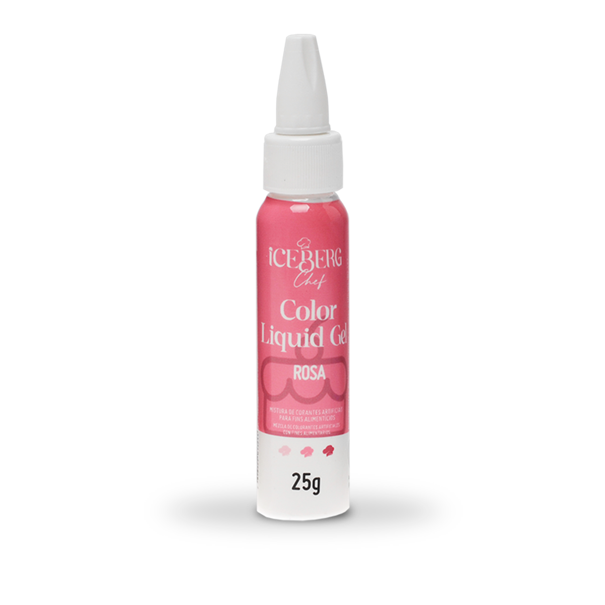 Corante Rosa Liquid Gel 25g Iceberg Chef Original