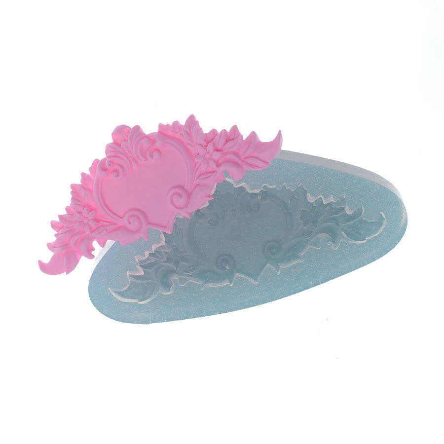 Molde de Silicone 434 - Arabesco Coração