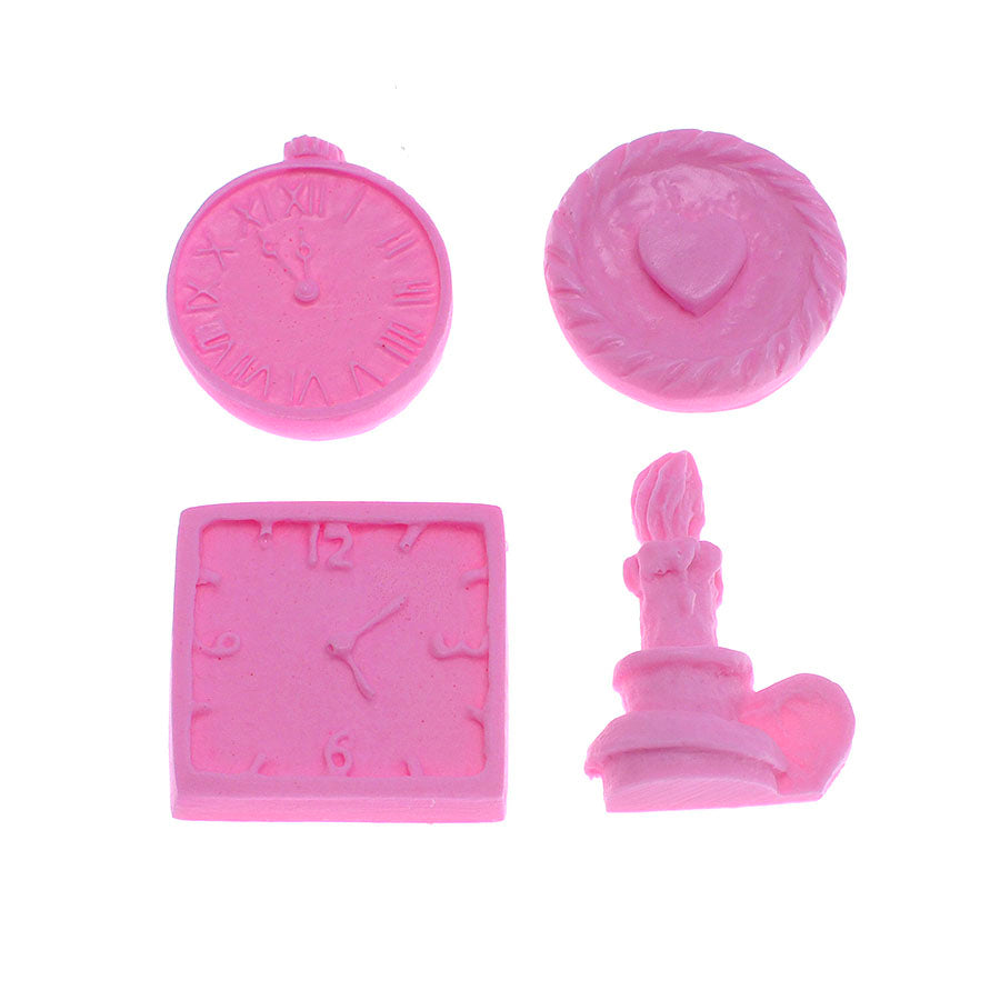 Molde de Silicone 446 - Relógios + Candelabro