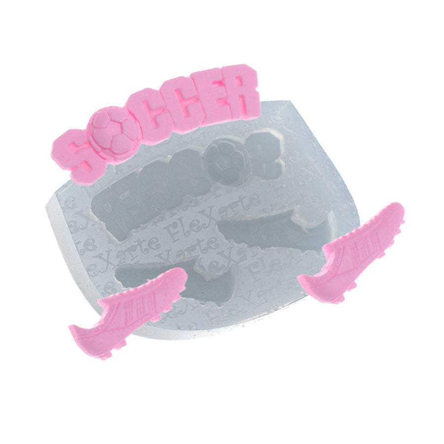 Molde de Silicone 070 - Chuteiras + Soccer